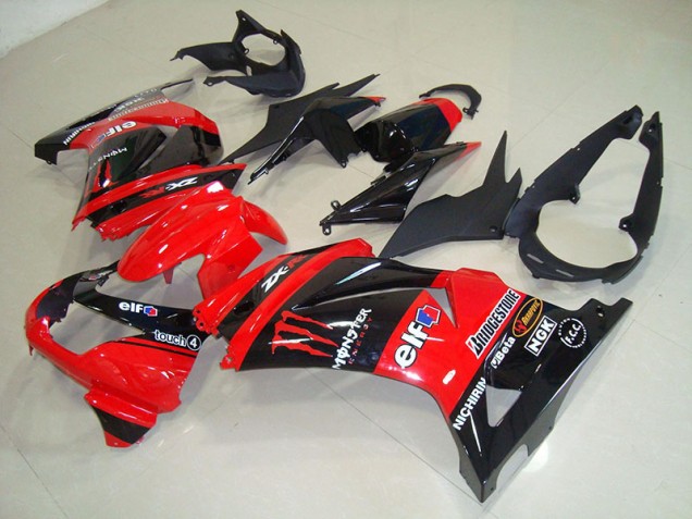 Carénage Kawasaki ZX 250R 2008-2012 - Noir Rouge Monster Carénage Kawasaki ZX 250R 2008-2012 - Noir Rouge Monster