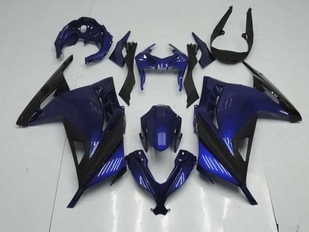 Carénage Kawasaki ZX 300R 2013-2016 - Bleu Noir Carénage Kawasaki ZX 300R 2013-2016 - Bleu Noir
