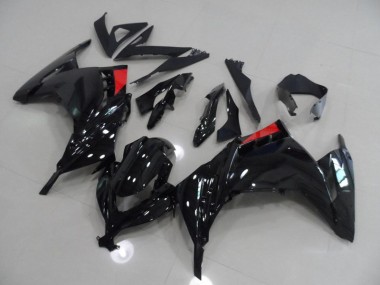 Carénage Kawasaki ZX 300R 2013-2016 - Noir Rouge