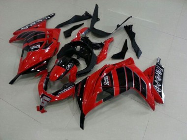 Carénage Kawasaki ZX 300R 2013-2016 - Rouge Noir Airfore