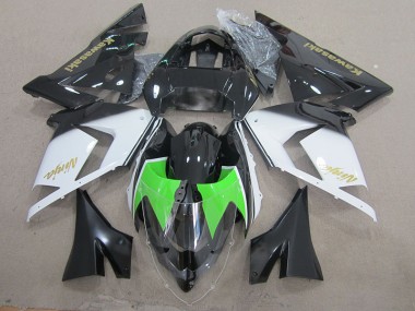 Carénage Kawasaki ZX10R 2003-2005 - Noir Blanc Or Ninja