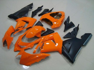 Carénage Kawasaki ZX10R 2003-2005 - Orange Noir Mat