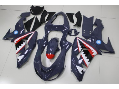 Carénage Kawasaki ZX10R 2006-2007 - Gris Requin