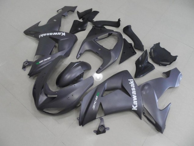 Carénage Kawasaki ZX10R 2006-2007 - Gris avec Blanc Décalque Carénage Kawasaki ZX10R 2006-2007 - Gris avec Blanc Décalque