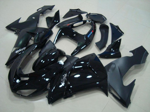 Carénage Kawasaki ZX10R 2006-2007 - Noir Brillant Noir Mat Carénage Kawasaki ZX10R 2006-2007 - Noir Brillant Noir Mat