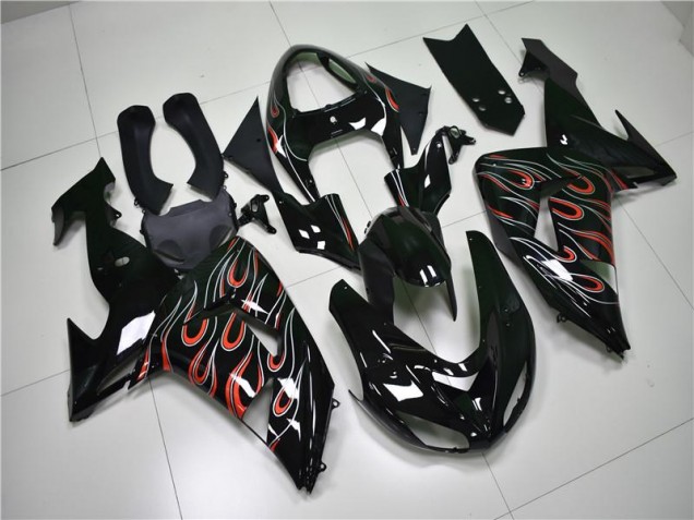Carénage Kawasaki ZX10R 2006-2007 - Noir Gris Rouge Carénage Kawasaki ZX10R 2006-2007 - Noir Gris Rouge