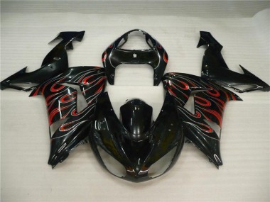 Carénage Kawasaki ZX10R 2006-2007 - Noir Gris Rouge