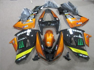 Carénage Kawasaki ZX10R 2006-2007 - Noir Orange Monster