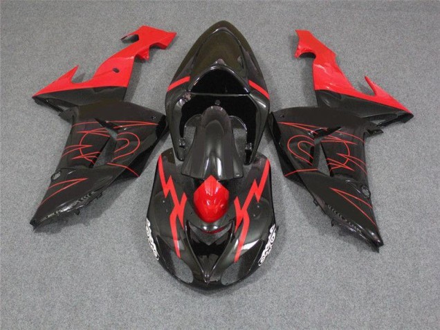 Carénage Kawasaki ZX10R 2006-2007 - Noir Rouge Carénage Kawasaki ZX10R 2006-2007 - Noir Rouge