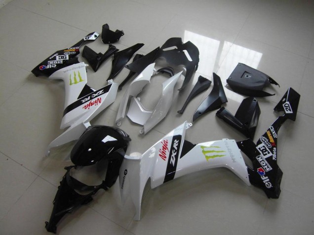 Carénage Kawasaki ZX10R 2008-2010 - Blanc Monster Carénage Kawasaki ZX10R 2008-2010 - Blanc Monster
