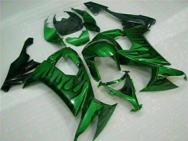 Carénage Kawasaki ZX10R 2008-2010 - Vert Flamme Carénage Kawasaki ZX10R 2008-2010 - Vert Flamme