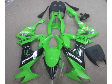 Carénage Kawasaki ZX10R 2008-2010 - Vert Noir Monster