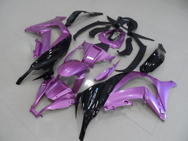Carénage Kawasaki ZX10R 2011-2015 - Rose et Noir Carénage Kawasaki ZX10R 2011-2015 - Rose et Noir