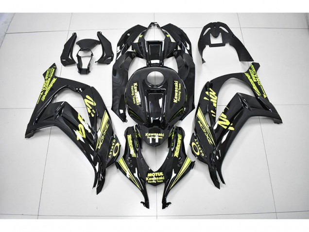 Carénage Kawasaki ZX10R 2016-2019 - Noir Jaune Courses Ninja Carénage Kawasaki ZX10R 2016-2019 - Noir Jaune Courses Ninja
