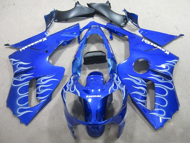 Carénage Kawasaki ZX12R 2000-2001 - Bleu Blanc Flamme Carénage Kawasaki ZX12R 2000-2001 - Bleu Blanc Flamme