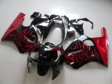 Carénage Kawasaki ZX12R 2000-2001 - Rouge Flamme