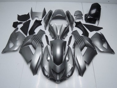 Carénage Kawasaki ZX14R ZZR 1400 2006-2011 - Brillant Gris