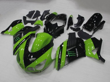 Carénage Kawasaki ZX14R ZZR 1400 2006-2011 - Vert Monster