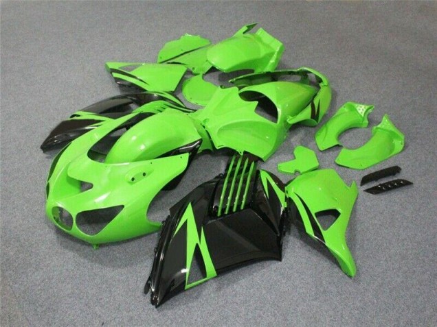 Carénage Kawasaki ZX14R ZZR 1400 2006-2011 - Vert Noir Carénage Kawasaki ZX14R ZZR 1400 2006-2011 - Vert Noir
