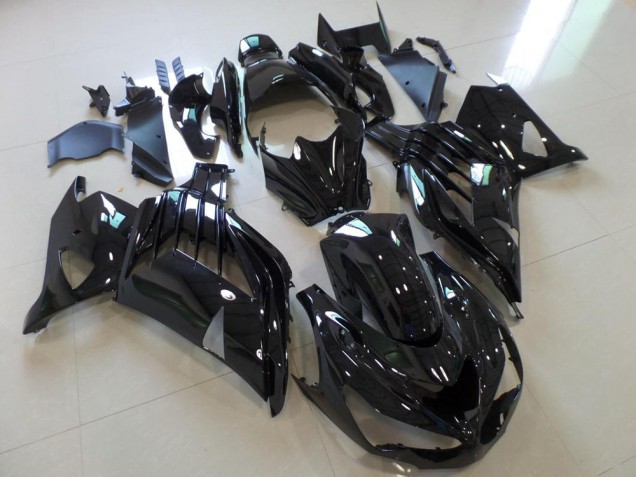 Carénage Kawasaki ZX14R ZZR 1400 2012-2021 - Noir Brillant Carénage Kawasaki ZX14R ZZR 1400 2012-2021 - Noir Brillant