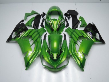 Carénage Kawasaki ZX14R ZZR 1400 2012-2021 - Vert Flamme