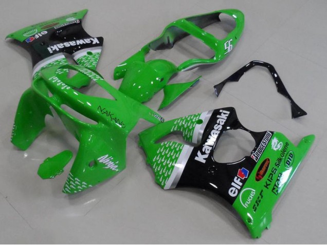 Carénage Kawasaki ZX6R 1998-1999 - Vert Noir Carénage Kawasaki ZX6R 1998-1999 - Vert Noir
