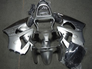 Carénage Kawasaki ZX6R 2000-2002 - Argent Flamme