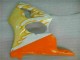 Carénage Kawasaki ZX6R 2000-2002 - Blanc Jaune Flamme