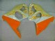 Carénage Kawasaki ZX6R 2000-2002 - Blanc Jaune Flamme
