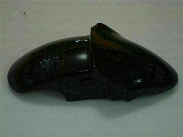 Carénage Kawasaki ZX6R 2000-2002 - Noir avec Bleu Flamme Carénage Kawasaki ZX6R 2000-2002 - Noir avec Bleu Flamme