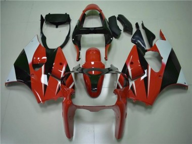 Carénage Kawasaki ZX6R 2000-2002 - Rouge Noir Blanc
