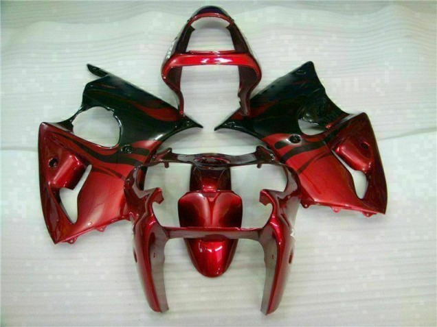 Carénage Kawasaki ZX6R 2000-2002 - Rouge Noir Carénage Kawasaki ZX6R 2000-2002 - Rouge Noir