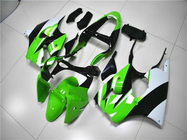 Carénage Kawasaki ZX6R 2000-2002 - Vert Blanc Noir Carénage Kawasaki ZX6R 2000-2002 - Vert Blanc Noir