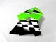 Carénage Kawasaki ZX6R 2000-2002 - Vert Noir Blanc Carénage Kawasaki ZX6R 2000-2002 - Vert Noir Blanc