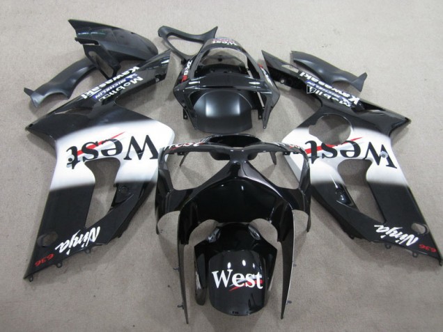 Carénage Kawasaki ZX6R 2003-2004 - Noir West Ninja 636 Carénage Kawasaki ZX6R 2003-2004 - Noir West Ninja 636