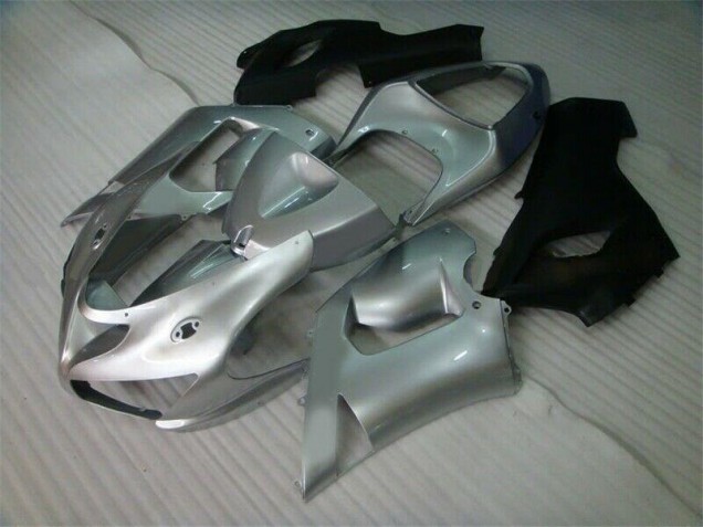 Carénage Kawasaki ZX6R 2005-2006 - Argent Noir