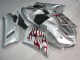 Carénage Kawasaki ZX6R 2005-2006 - Argent Rouge Flamme Carénage Kawasaki ZX6R 2005-2006 - Argent Rouge Flamme