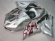 Carénage Kawasaki ZX6R 2005-2006 - Argent Rouge Flamme Carénage Kawasaki ZX6R 2005-2006 - Argent Rouge Flamme