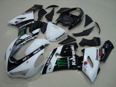 Carénage Kawasaki ZX6R 2005-2006 - Blanc Monster