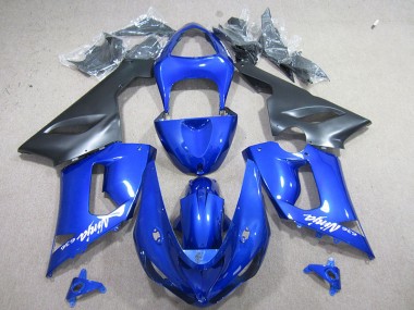Carénage Kawasaki ZX6R 2005-2006 - Bleu Blanc Ninja 636