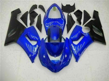 Carénage Kawasaki ZX6R 2005-2006 - Bleu