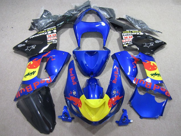 Carénage Kawasaki ZX6R 2005-2006 - Bleu Red Bull Ninja Carénage Kawasaki ZX6R 2005-2006 - Bleu Red Bull Ninja