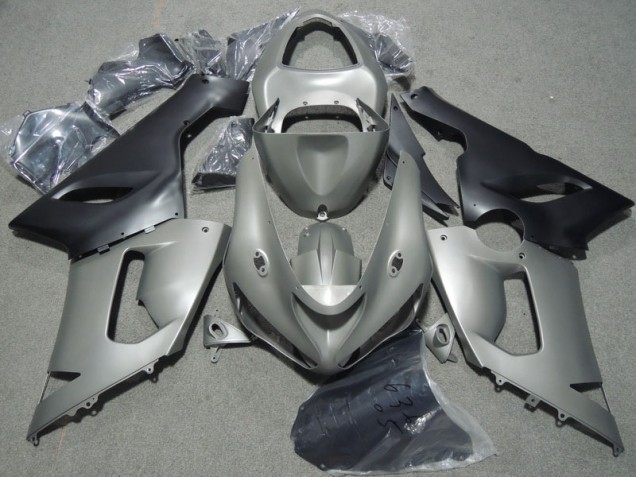 Carénage Kawasaki ZX6R 2005-2006 - Gris Noir Carénage Kawasaki ZX6R 2005-2006 - Gris Noir