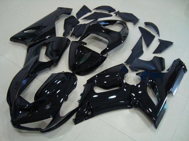 Carénage Kawasaki ZX6R 2005-2006 - Noir Brillant Carénage Kawasaki ZX6R 2005-2006 - Noir Brillant