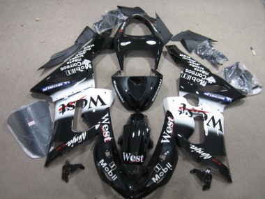 Carénage Kawasaki ZX6R 2005-2006 - Noir West Mobil Ninja 636