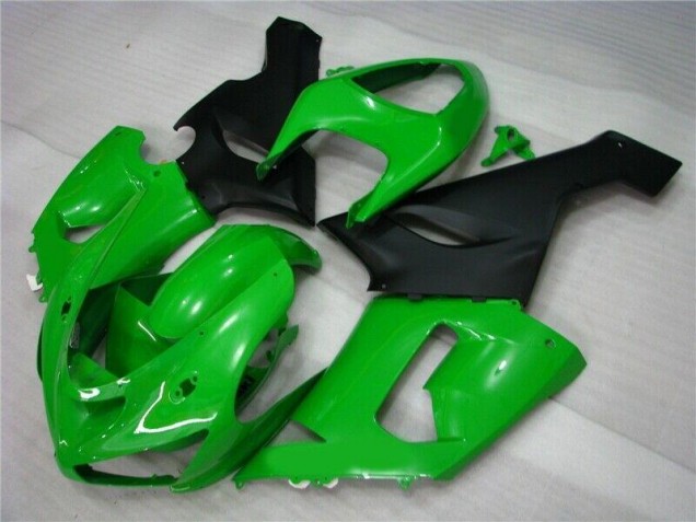 Carénage Kawasaki ZX6R 2005-2006 - Vert Noir Mat Carénage Kawasaki ZX6R 2005-2006 - Vert Noir Mat