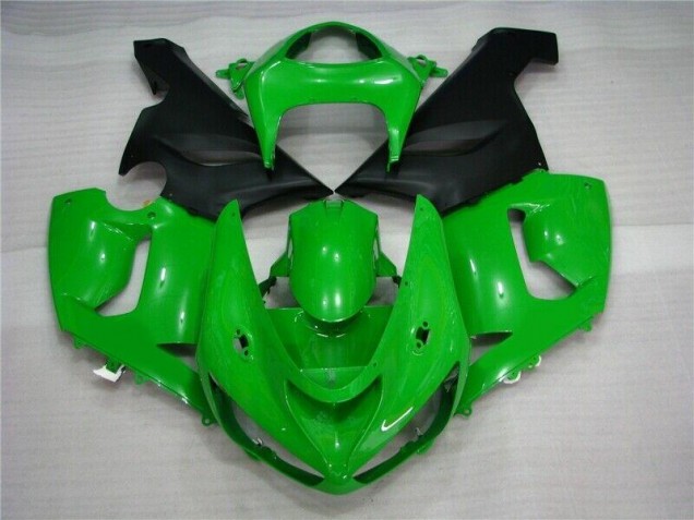 Carénage Kawasaki ZX6R 2005-2006 - Vert Noir Mat Carénage Kawasaki ZX6R 2005-2006 - Vert Noir Mat