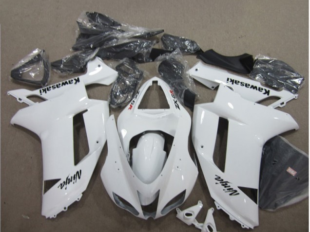 Carénage Kawasaki ZX6R 2007-2008 - Blanc Carénage Kawasaki ZX6R 2007-2008 - Blanc