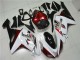 Carénage Kawasaki ZX6R 2007-2008 - Blanc Noir Rouge Carénage Kawasaki ZX6R 2007-2008 - Blanc Noir Rouge