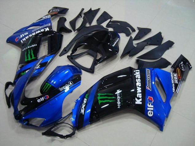Carénage Kawasaki ZX6R 2007-2008 - Bleu Monster Carénage Kawasaki ZX6R 2007-2008 - Bleu Monster